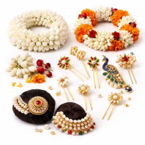 Hair Accessories (Gajra, Juda Pins)