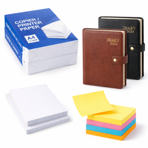 Printers Papers, Sticky Notes, Diaries