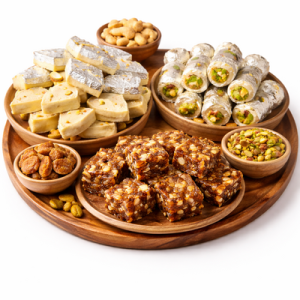 Kaju Katli, Kaju Roll, Anjeer Barfi