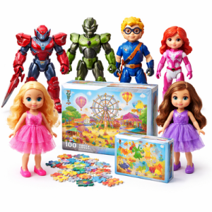 5–7 Years – Action Figures, Dolls, Puzzle Sets