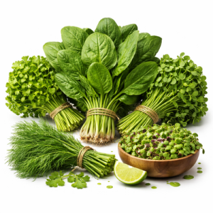 Green Leafy Vegetables (Spinach, Coriander, Methi, etc.)