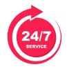 24/7 Service Availability